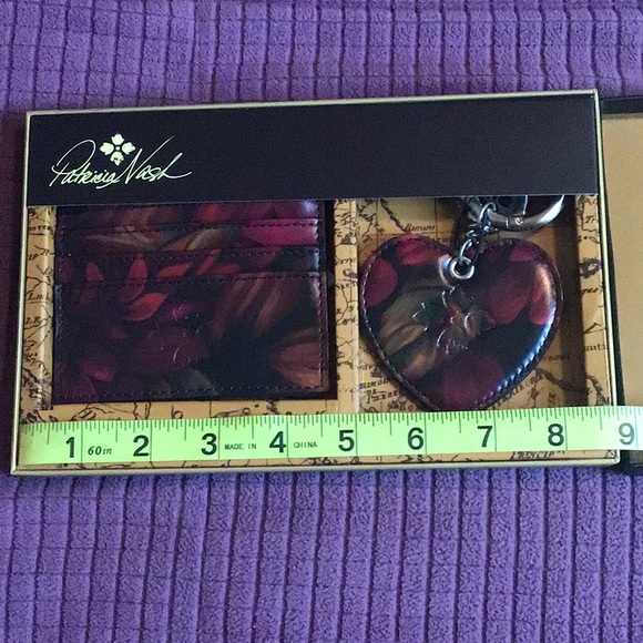 NEW🌹Patricia Nash Card Holder & FOB rustic mums - Picture 6 of 11